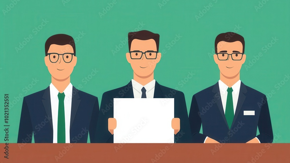 Entrepreneurs presenting new venture proposal, business pitch, flat design illustration Entrepreneurs presenting new venture proposal, business pitch, flat design illustration