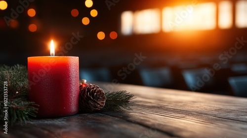 People gathered for midnight mass on Christmas Eve, highlighting the importance of religious holidays in Christian tradition