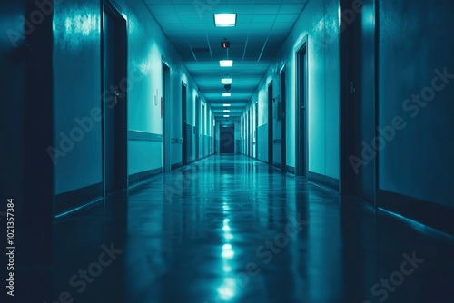 A Long, Dark, and Empty Hospital Corridor