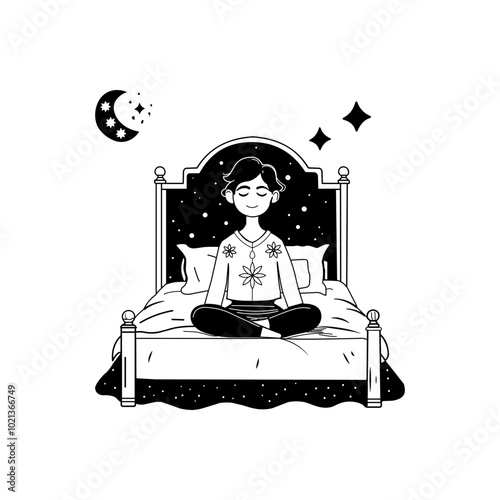 Hand drawn illustration of a person feeling drained 
