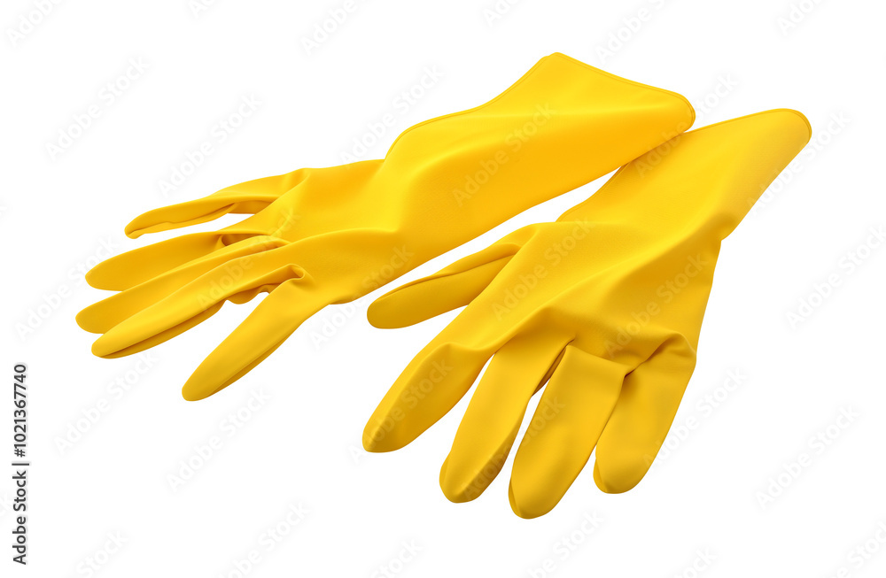 Rubber gloves isolated on white background Rubber gloves isolated on white background