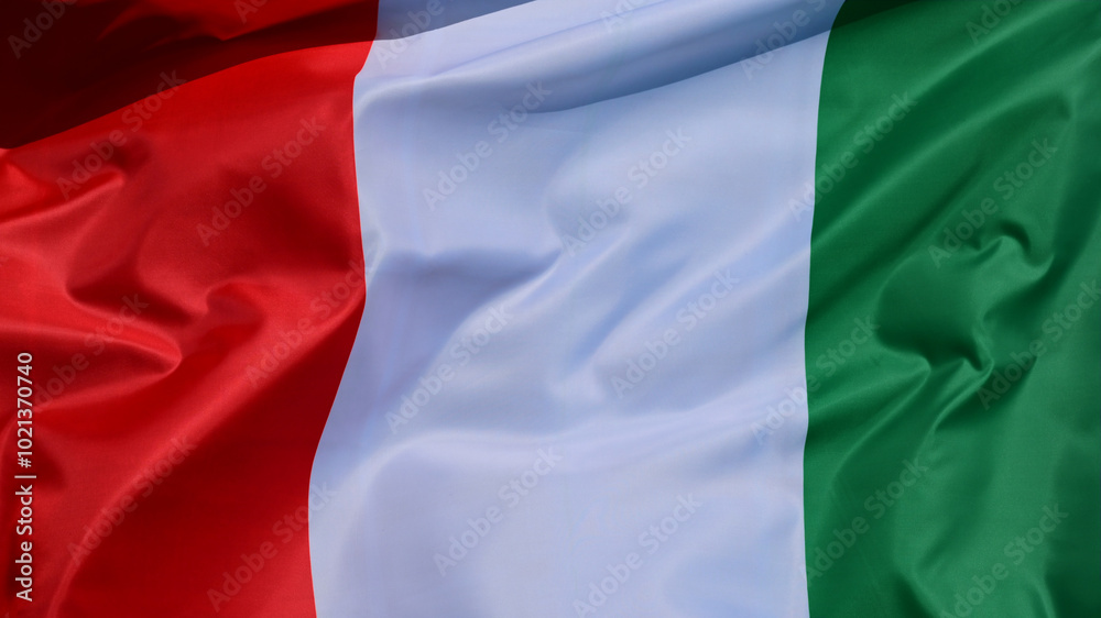 close up of national flag of Italy close up of national flag of Italy