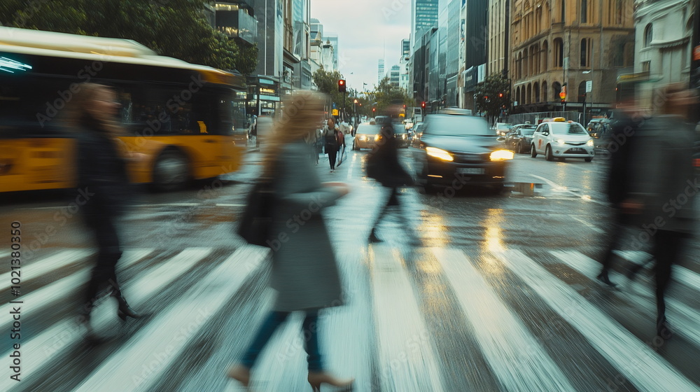 Vibrant Urban Life as a Symphony of Motion and People Vibrant Urban Life as a Symphony of Motion and People