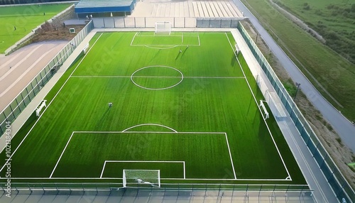 basketball court football field and volleyball court 