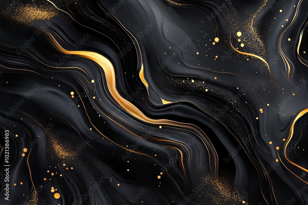 Abstract Black And Gold Swirls Background Abstract Black And Gold Swirls Background