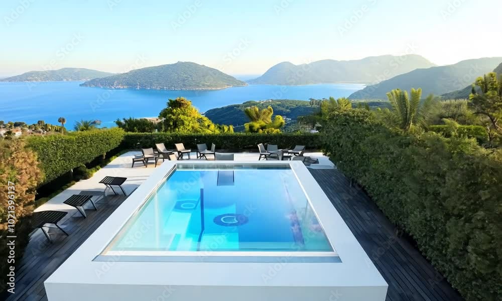 Infinity Pool with Stunning Sea and Mountain Views Infinity Pool with Stunning Sea and Mountain Views