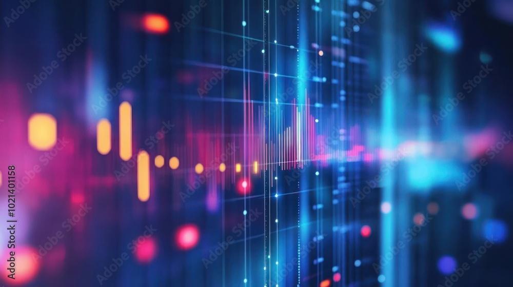 Abstract digital visualization with vibrant colors representing data and technology. Abstract digital visualization with vibrant colors representing data and technology.
