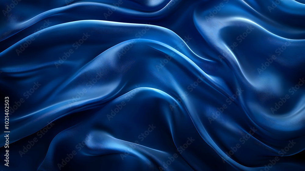 Abstract Blue 3D Fabric Background Abstract Blue 3D Fabric Background