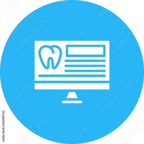 dental health vector icon for business uses 