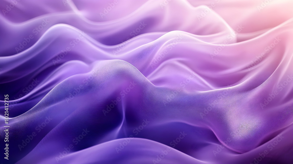 Purple Abstract Wavy Background