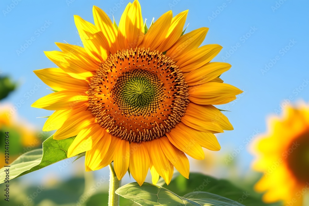 Vibrant Sunflower Blooming in the Sunlight Vibrant Sunflower Blooming in the Sunlight