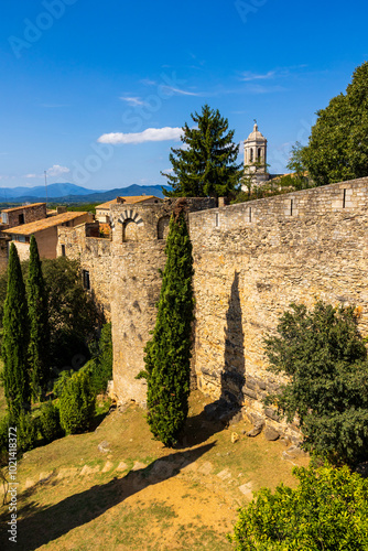 Catedral de Santa Maria de Gérone depuis le remparts photo