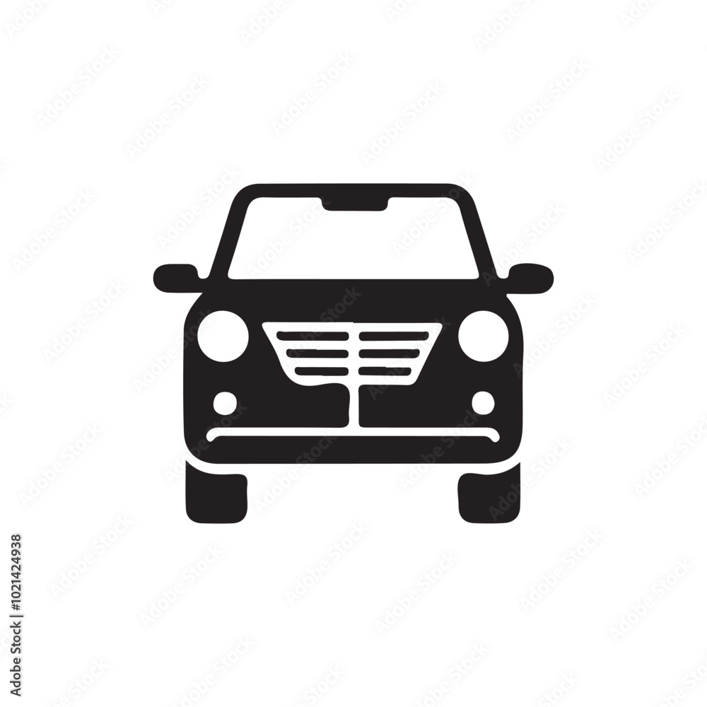 Car icon silhouette Vector illustration art Car icon silhouette Vector illustration art