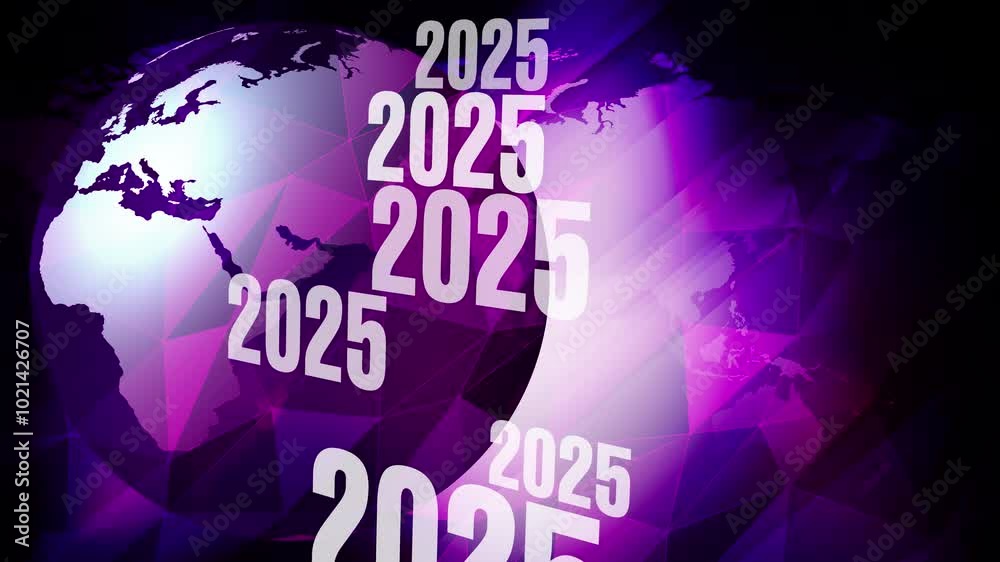 Calendar 2025 dynamic and elegant world map presentation with bold digital style and design elements Calendar 2025 dynamic and elegant world map presentation with bold digital style and design elements
