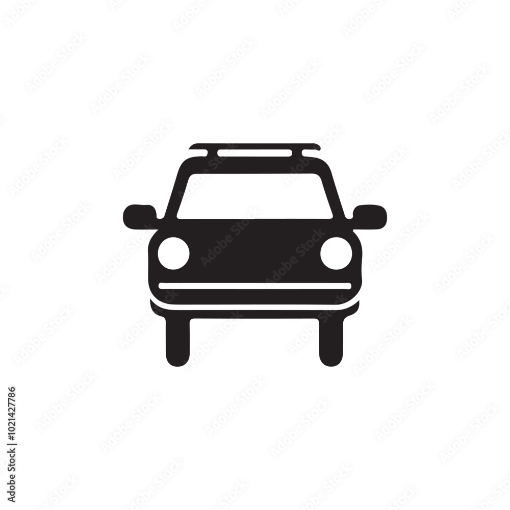 Car icon silhouette Vector illustration art Car icon silhouette Vector illustration art