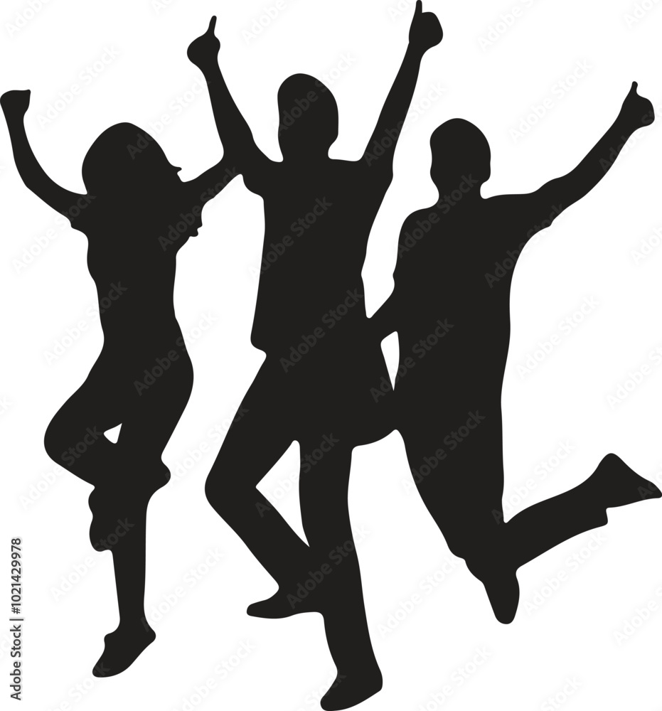people are celebrating silhouette illustration people are celebrating silhouette illustration