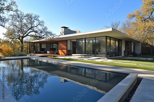 Modern House with Pool and Luxury Living Space, Contemporary Home Design, Stylish Architecture