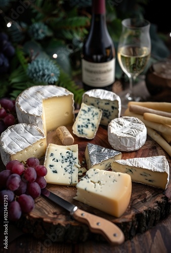 cheese and grapes