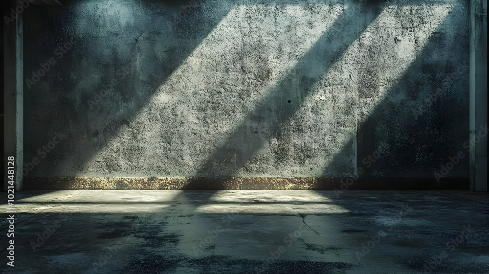 Grunge Concrete Wall with Light Beams - Background Image Grunge Concrete Wall with Light Beams - Background Image