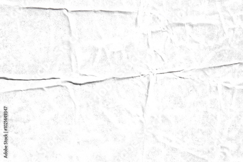 Creased paper texture overlay effect, png wrinkled paper surface