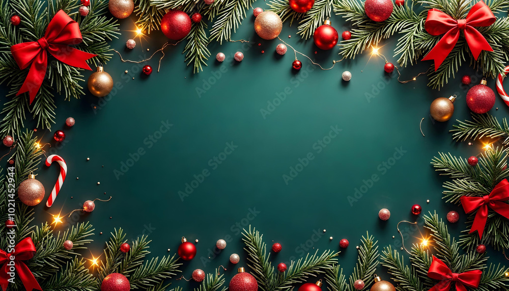 Christmas pattern features holly leaves, candy and other xmas decoration - xmas background vol3 Christmas pattern features holly leaves, candy and other xmas decoration - xmas background vol3