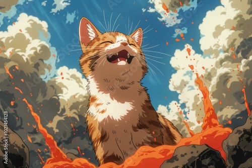 Cat in the Lava photo