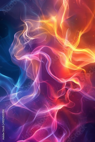 Abstract Colorful Energy Flow Design