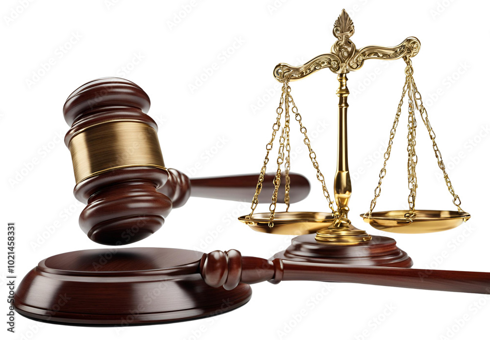 For the design 3d gavel on white background For the design 3d gavel on white background