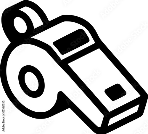 Whistle icon design template vector isolated illustration sign, symbol, vector, art