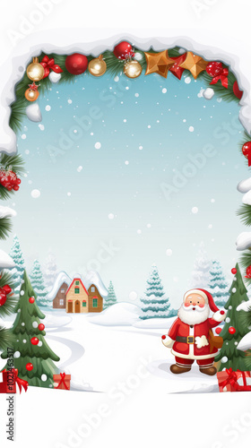 New Year Christmas Tree Decoration Vector Illustration,Generated By Ai