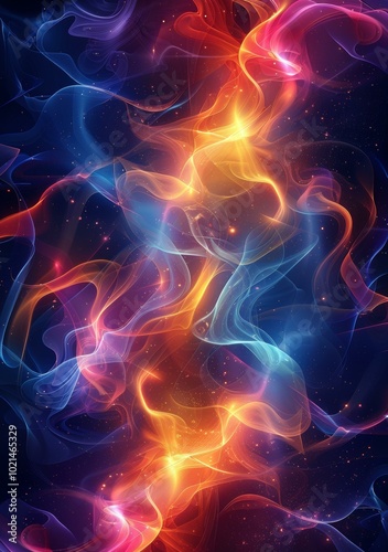 Abstract Colorful Cosmic Energy Flow