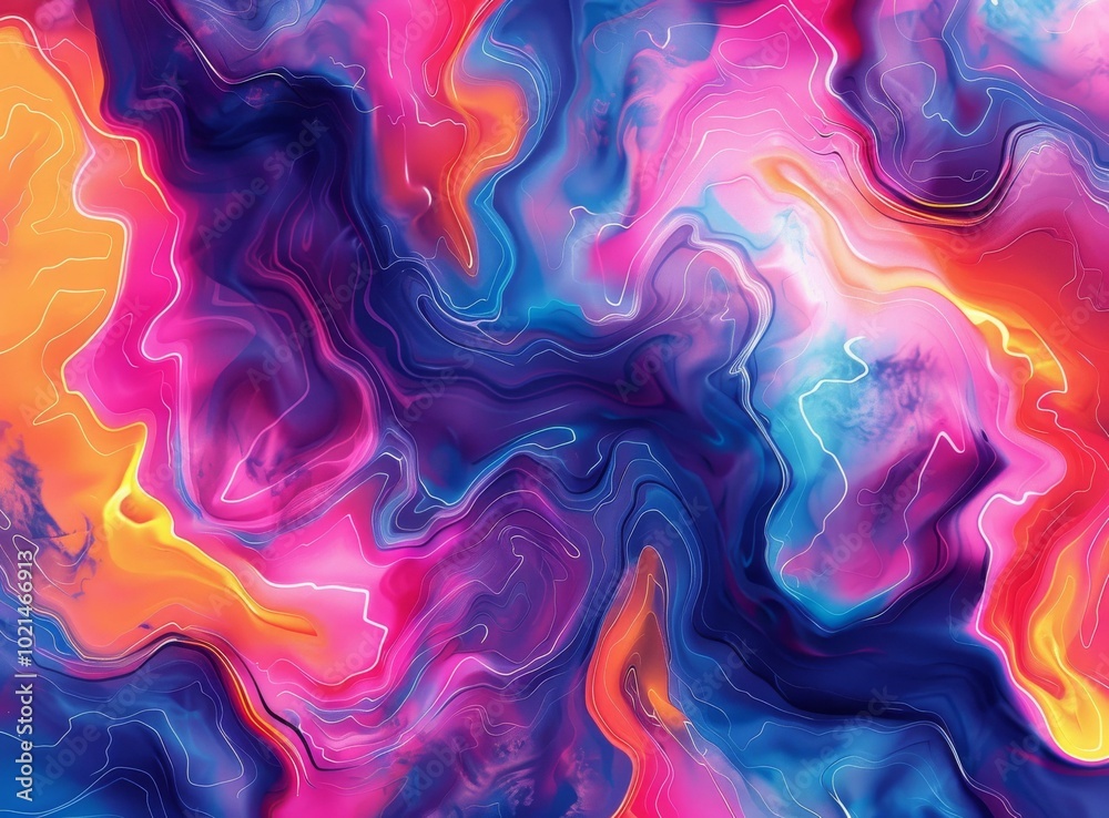 Abstract Colorful Marble Painting Design Abstract Colorful Marble Painting Design