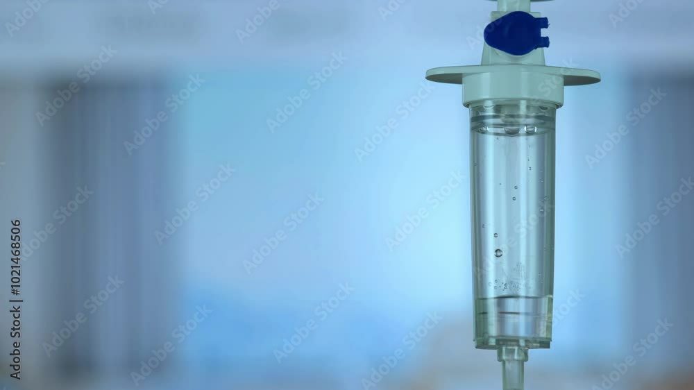 Dripping saline, Dripping medical perfusion close up equipment in clinic background, Medical equipment, Saline Solution IV Drip Fluid for Infusion in Hospital. Intravenous drip in operation room. Dripping saline, Dripping medical perfusion close up equipment in clinic background, Medical equipment, Saline Solution IV Drip Fluid for Infusion in Hospital. Intravenous drip in operation room.