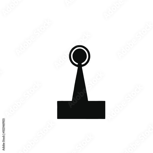 The Tower of the Wi-fi. Transmitter Icon, vector silhouette 