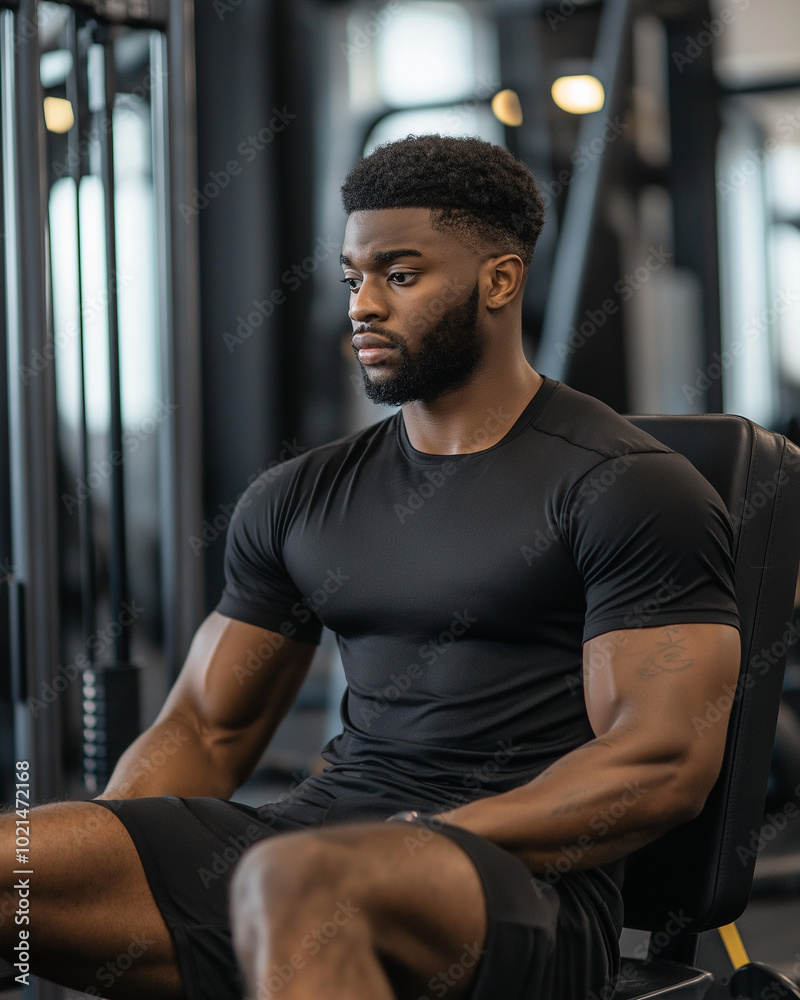 Portrait of a young bodybuilder doing gym Portrait of a young bodybuilder doing gym