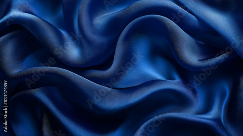 Abstract Blue Fabric Texture Background Illustration