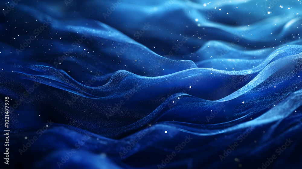 Obraz premium Abstract Blue Background with White Dots