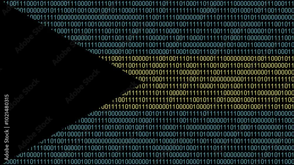 Binary code on flag of Bahamas. Program source code or Hacker concept on Bahamian flag. Bahamas digital technology security, hacking or programming