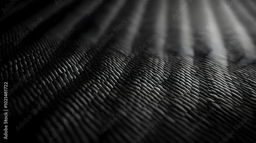 Abstract Black and White 3D Background with Wavy Pattern Abstract Black and White 3D Background with Wavy Pattern
