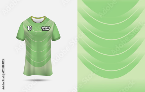 Sports jersey design for sublimation Printing. Sports T-shirt template vector illustration.