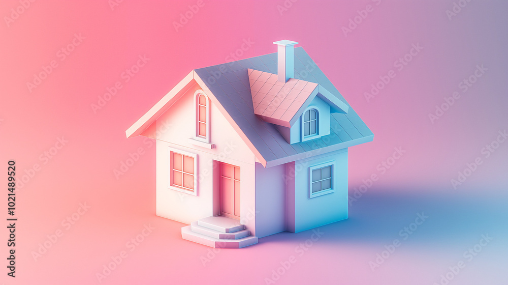 3d house mockup, house rendering 3d house mockup, house rendering
