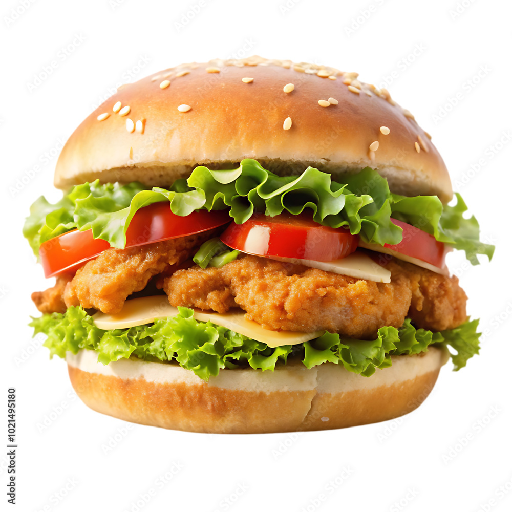 hamburger isolated on white hamburger isolated on white