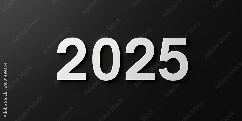 Thin white numbers Thin white numbers