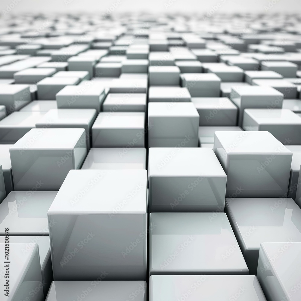 Cubes background with perspective Cubes background with perspective