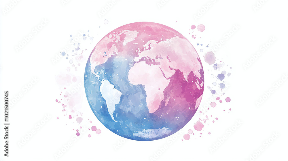 planet earth global glowing 2d illustration, pink and blue glowing low contrast glow colors png on white background, globe appealing artistic digital painting artwork sphere globe watercolor effect planet earth global glowing 2d illustration, pink and blue glowing low contrast glow colors png on white background, globe appealing artistic digital painting artwork sphere globe watercolor effect