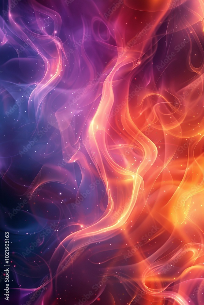 Abstract Colorful Flowing Energy Design Abstract Colorful Flowing Energy Design