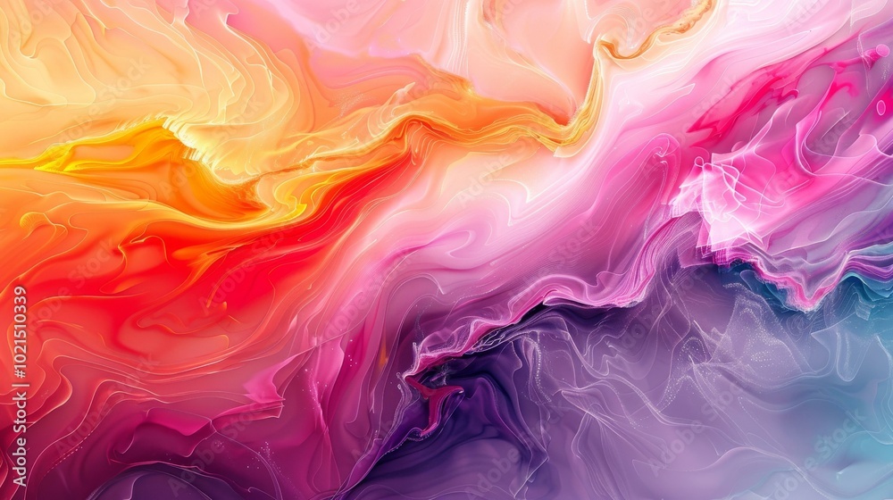 Obraz premium Abstract Colorful Liquid Painting
