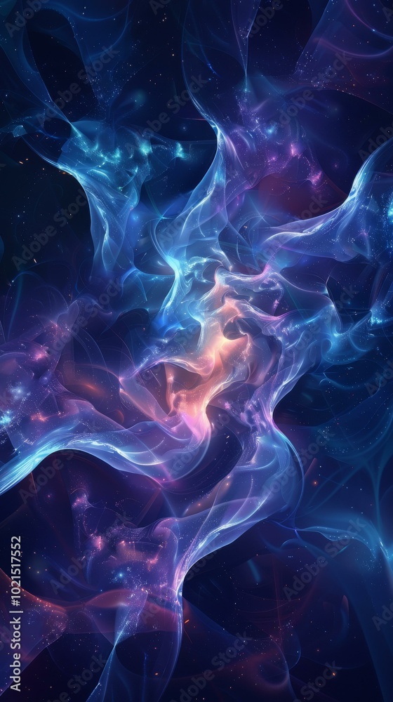 Obraz premium Abstract Colorful Nebula Space Background