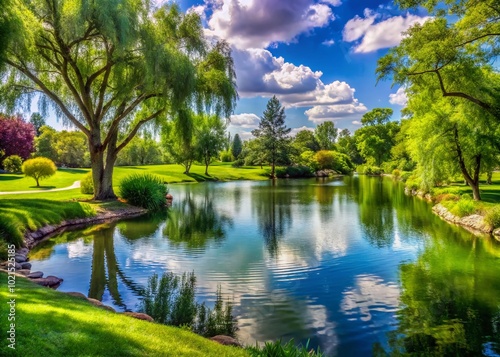 Scenic Views of Floyd Lamb Park Featuring Lush Greenery, Tranquil Lakes, and Serene Landscapes