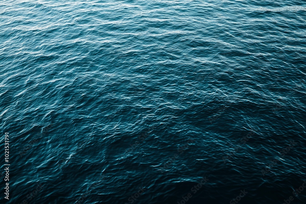 Rippling Ocean Surface with Gentle Waves